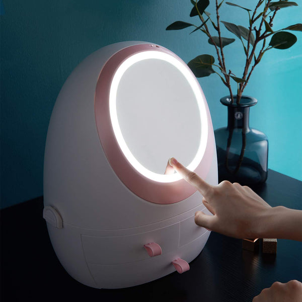 White Makeup Organizer