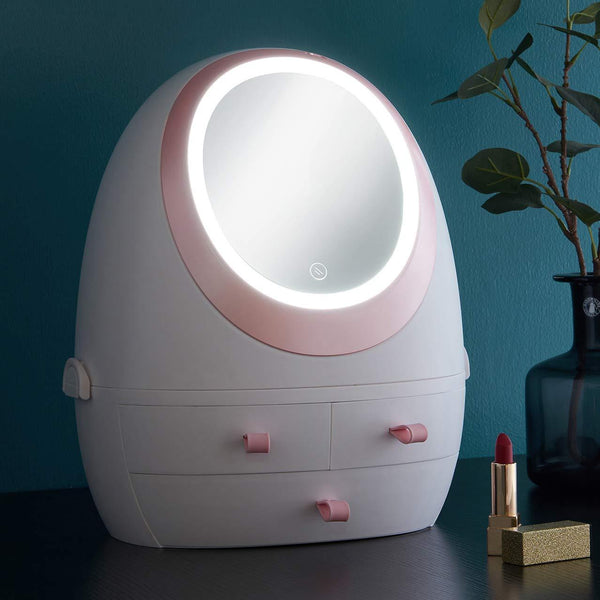 White Makeup Organizer